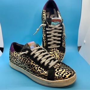 P448 Metallic Leopard Sneaker